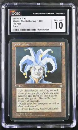 MTG CGC 10 Gem Mint ****Jester's Cap**** Ice Age Magic: the Gathering - Image 1