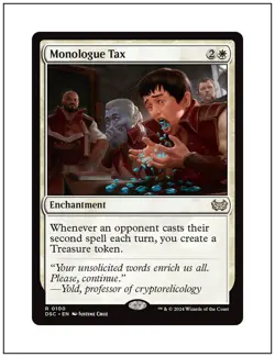 1x Monologue Tax, Duskmourn Commander, Magic MTG NM - Image 1