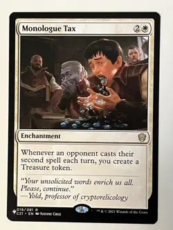 Monologue Tax Commander 2021 Non-Foil Regular MTG NM - Image 1