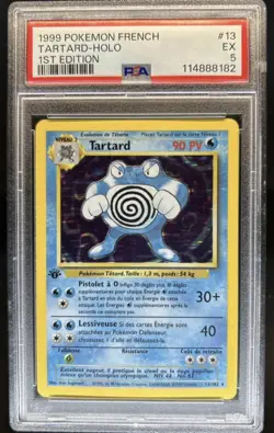 1999 Pokemon 1st Edition Poliwrath Holo #13/102 PSA 5 - Image 1