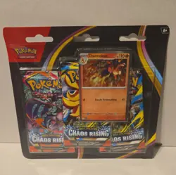 Pokemon TCG ME04 Chaos Rising 3 Pack Blister Charmeleon Sealed New FREE SHIP - Image 1