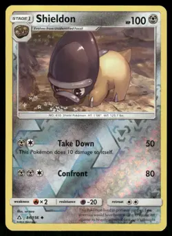 Shieldon 84/156 Uncommon Ultra Prism Pokemon Reverse Holo Near Mint - Image 1