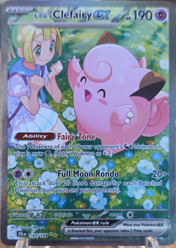 Pokemon TCG Lillie's Clefairy ex 184/159 Sv09 Journey Together Full Art Holo - Image 1