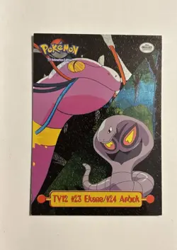 TV12 #23 EKANS #24 ARBOK HOLO - Pokemon Topps TV Animation - Image 1