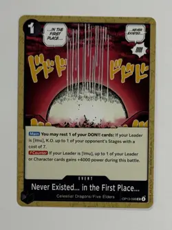 One Piece TCG Never Existed. in the First Place. OP13-098 Carrying On His Will - Image 1