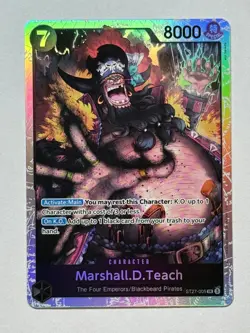 One Piece TCG Marshall.D.Teach ST27-005 Foil SR Starter Deck 27 Marshall.D.Teach - Image 1