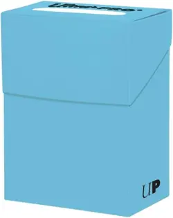 Light Blue Deck Box – Durable, Water-Resistant Card Storage with 6 Compartments - Image 2