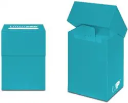 Light Blue Deck Box – Durable, Water-Resistant Card Storage with 6 Compartments - Image 3