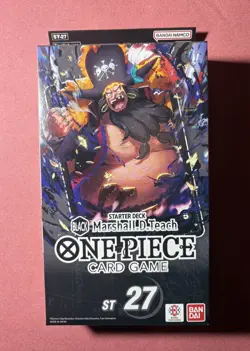 One Piece Card Game: Starter Deck ST 27 Black Marshall.D.Teach - Sealed - Image 1
