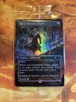 MTG Sealed Foil Borderless Silver Shroud Costume Secret Lair Promo: Fallout®!! - Image 1