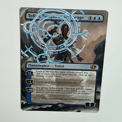MTG altered hand painted Magic Teferi, Temporal Archmage Spell Casting Commander - Image 4