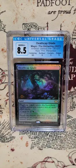 Deathcap Glade [Innistrad Crimson Vow Prerelease Promos] MTG Foil Graded 8.5 CGC - Image 1