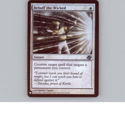 MTG - Rebuff The Wicked - Not Official - Fan made - P+P - Image 1