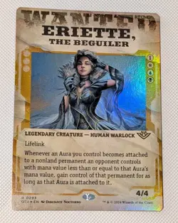 MTG OTJ *FOIL SHOWCASE* Rare ERIETTE THE BEGUILER NM - Image 1