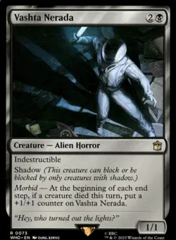 Vashta Nerada 73 Rare Universes Beyond: Doctor Who Magic: The Gathering NM - Image 1