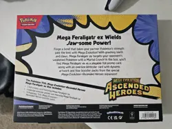 POKEMON TCG MEGA EVOLUTION ASCENDED HEROES MEGA FERALIGATR EX BOX SEALED NEW V - Image 2