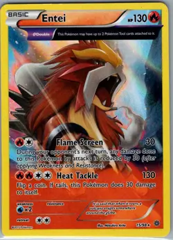 Entei 15/98 Holo XY - Ancient Origins - Pokemon Card - NM - Image 1