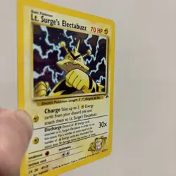 Pokemon Lt. Surge's Electabuzz Gym Heroes Holo Rare 6/132 Holo Swirl - Image 4