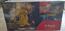Pokemon TCG Surging Sparks ETB & Booster Bundle Costco 2-Pack NEW Factory Sealed - Image 1