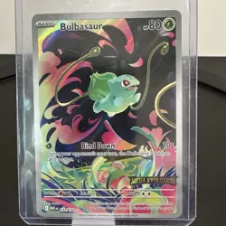 Pokemon Bulbasaur Stamped Mega Evolution Promo #133/132 M/NM Full Art IR - Image 1