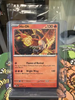 Pokemon TCG Ho-Oh EB Games Stamped Promo 010/086:Chaos Rising Release (SEALED) - Image 1