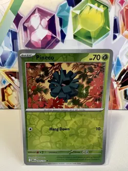 Pineco 004/182 Reverse Holo Common - Pokemon TCG Destined Rivals NM - Image 1