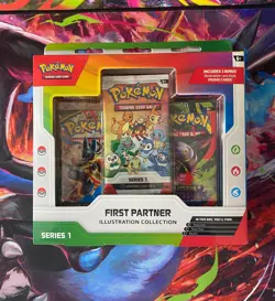 🔥Pokemon First Partner Illustration Collection Box Series 1 New Factory Sealed - Image 1