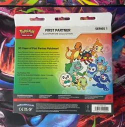 🔥Pokemon First Partner Illustration Collection Box Series 1 New Factory Sealed - Image 2