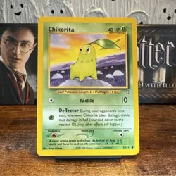 Pokemon TCG Chikorita 53/111 Neo Genesis Common 40 HP Basic Unlimited English - Image 1