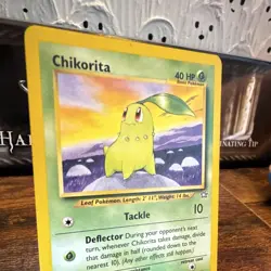 Pokemon TCG Chikorita 53/111 Neo Genesis Common 40 HP Basic Unlimited English - Image 3