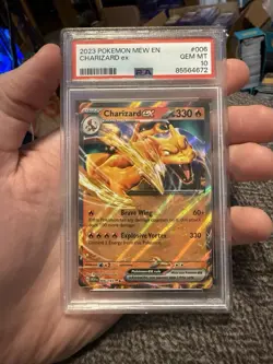 2023 POKEMON MEW EN-151 #006 CHARIZARD ex PSA 10 GEM MINT - Image 1