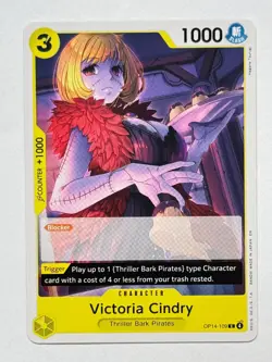 One Piece TCG Victoria Cindry OP14-109 Normal C The Azure Sea's Seven - Image 1