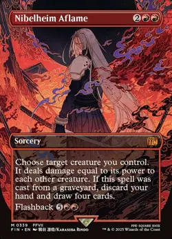 1x Nibelheim Aflame ~~ Borderless NM-Mint, English Final Fantasy MTG Magic - Image 1