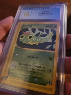 (POP 2) CGC 10 PRISTINE Caterpie Pokemon Card Expedition 2002 96/165 - Image 2
