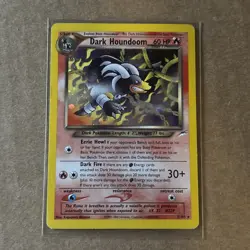 Pokemon TCG Dark Houndoom Neo Destiny Holo Card 7/105 HP - Image 1