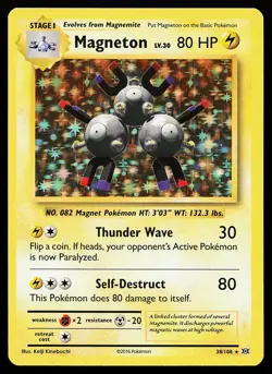 Magneton 38/108 Holo Rare XY Evolutions Pokemon Card - Image 1