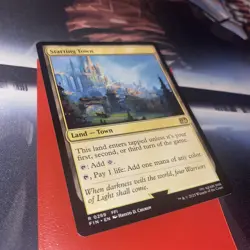 Magic The Gathering Starting Town Final Fantasy ERROR PRINT MISSING STAMP - Image 1