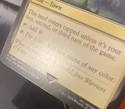 Magic The Gathering Starting Town Final Fantasy ERROR PRINT MISSING STAMP - Image 2