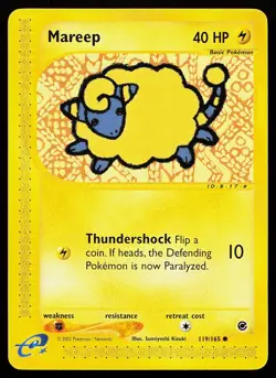 Mareep 119/165 Common Expedition Pokemon Card - Image 1