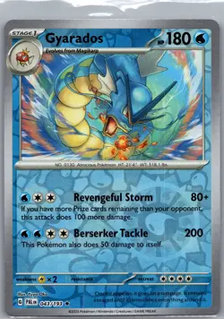 Gyarados 043/193 Reverse Holo SV02: Paldea Evolved - Pokemon Card - NM - Image 1