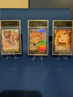 9x Gem Mint 10 Anime Card Lot Weiss Schwarz SAO Seven Deadly Sins Overlord Slabs - Image 2