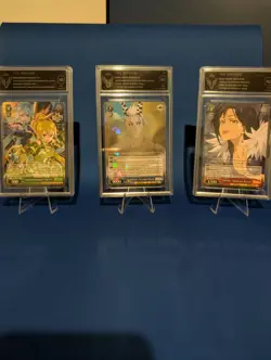9x Gem Mint 10 Anime Card Lot Weiss Schwarz SAO Seven Deadly Sins Overlord Slabs - Image 3