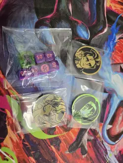 Ascended Heroes Pokemon Coin and Dice Set Damage Counters Larry and Erika Coin - Image 1