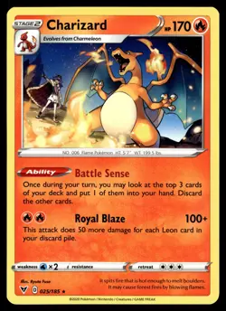 Charizard 025/185 SWSH04: Vivid Voltage Pokemon - Image 1