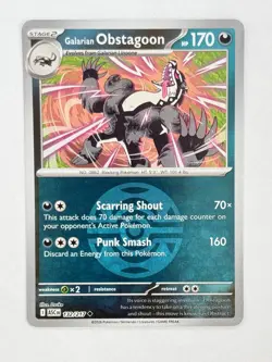 Pokemon TCG Galarian Obstagoon 132/217 (Dusk Ball) ME: Ascended Heroes - Image 1
