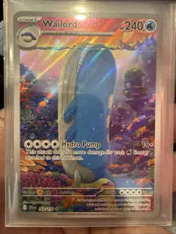 Pokemon TCG Wailord Journey Together Holo Ultra Rare Card 162/159 NM Condition - Image 1