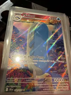 Pokemon TCG Wailord Journey Together Holo Ultra Rare Card 162/159 NM Condition - Image 2