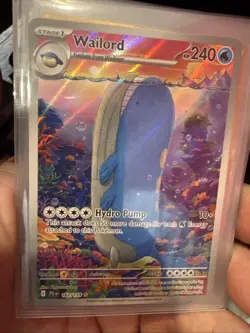 Pokemon TCG Wailord Journey Together Holo Ultra Rare Card 162/159 NM Condition - Image 3