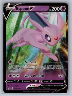 Espeon V SWSH201 Holo Promo Sword & Shield Promo Pokemon Holo Near Mint - Image 1