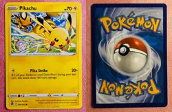 Pikachu 049/195 Non Holo | Silver Tempest | 2022 Pokemon TCG Card | NM - Image 3